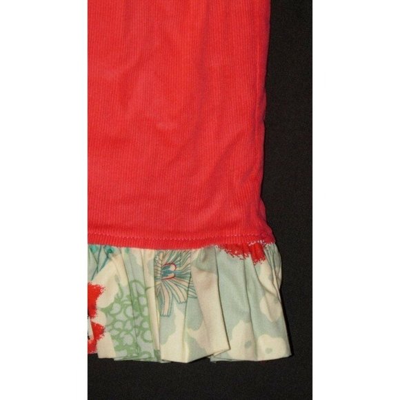 $68 New Hannah Kate KATHRYN 5 6 MIDI Longer Dress Coral Girl Corduroy Blue - Picture 3 of 3